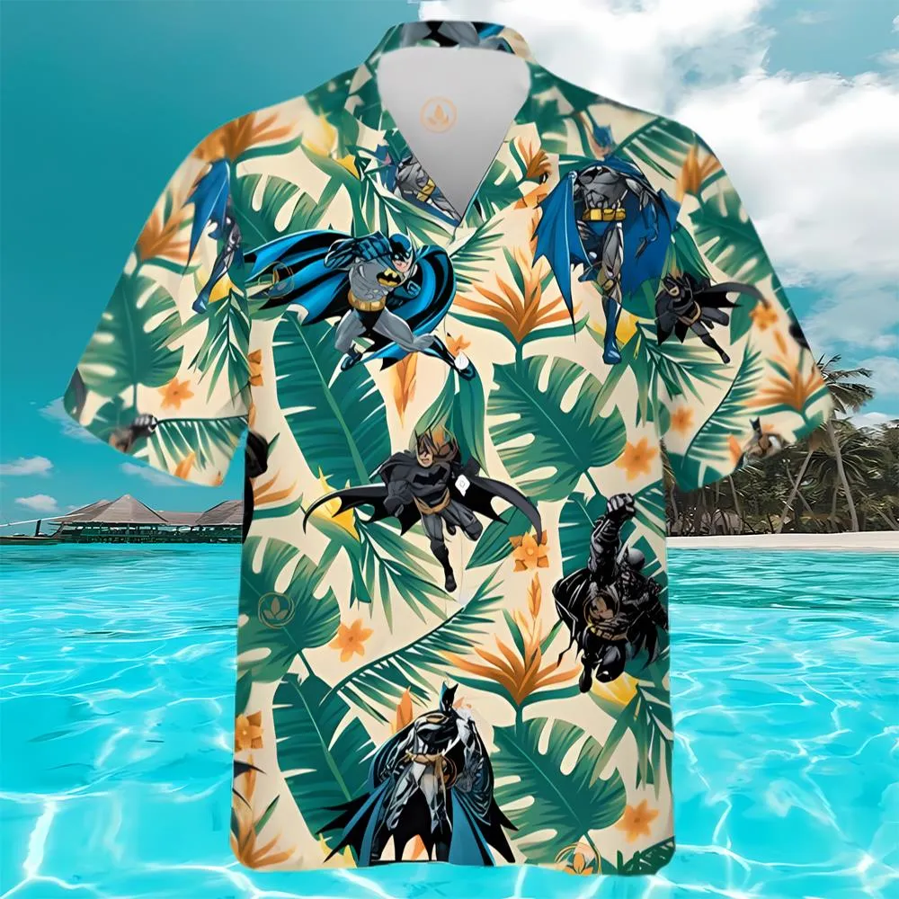 Batman Green Tropical Hawaiian Shirts