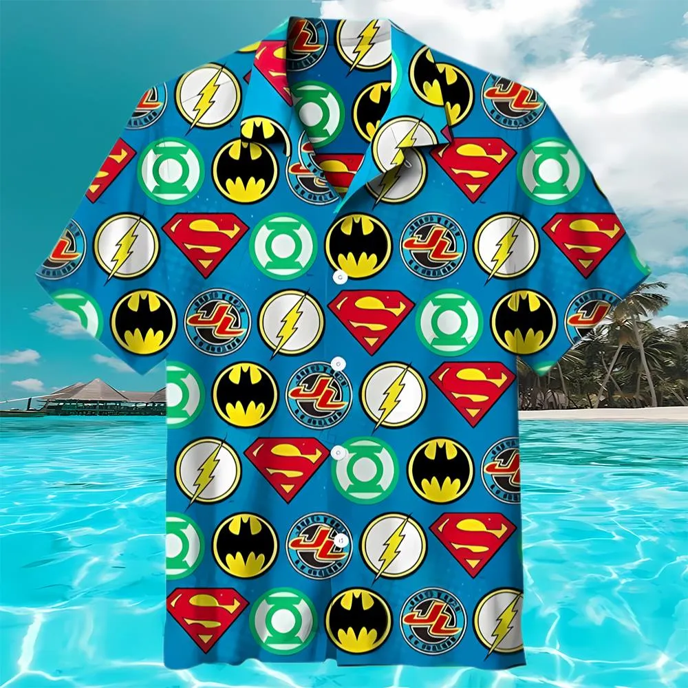 Batman Superman Dc Superheroes Summer Hawaiian Shirt