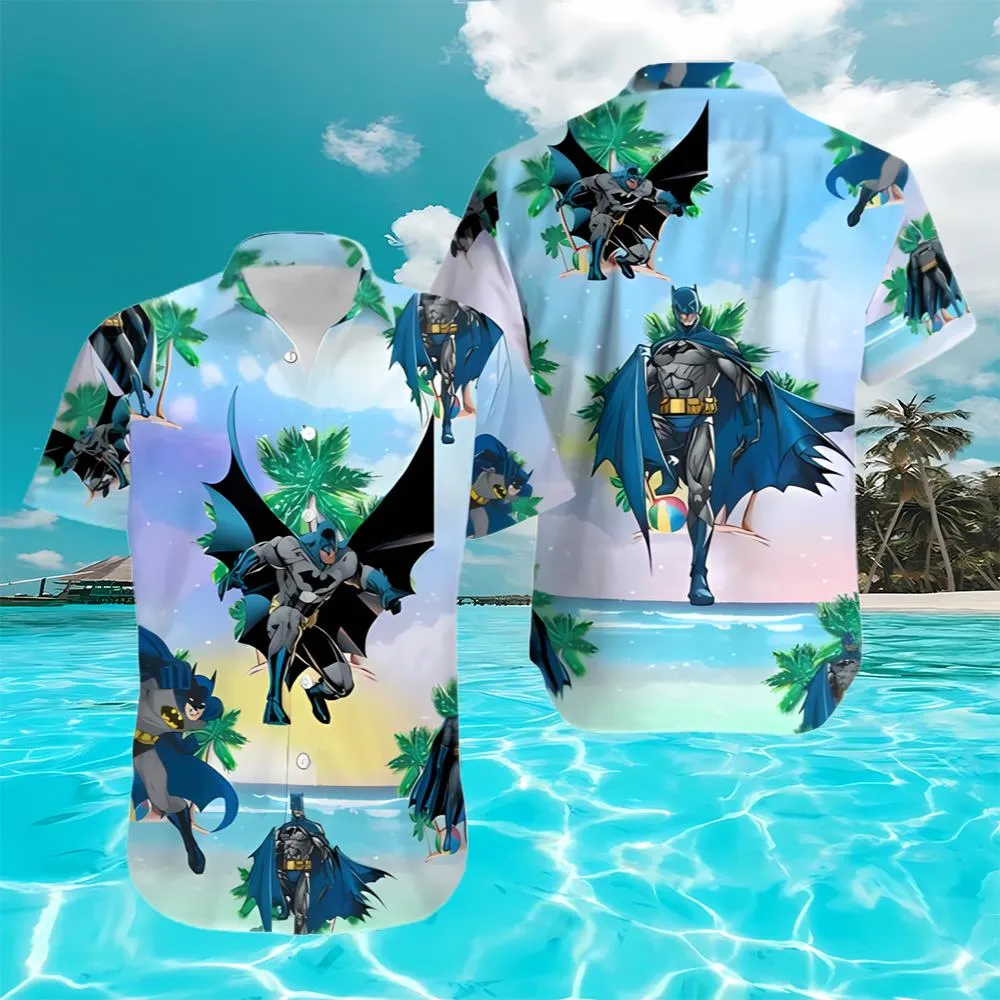 Batman Tropical Flower Hawaiian Shirt