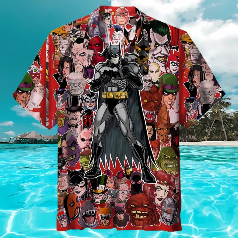 Batman With Gotham Villains Hawaiian…