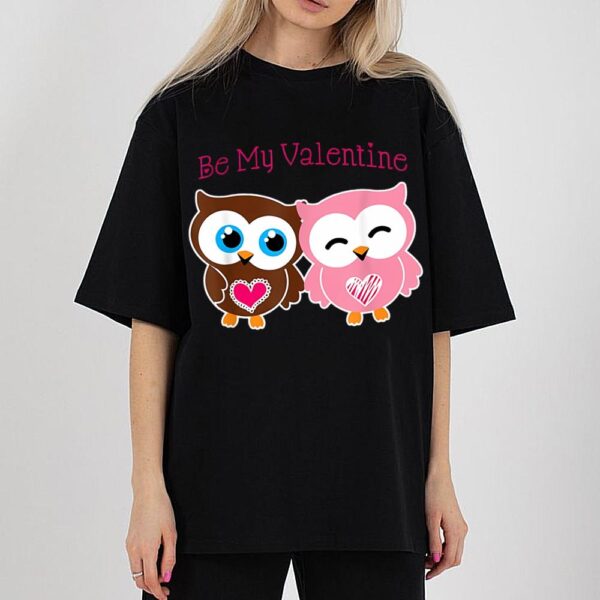 Be My Valentine Cute Valentine’s Day Owl Shirt