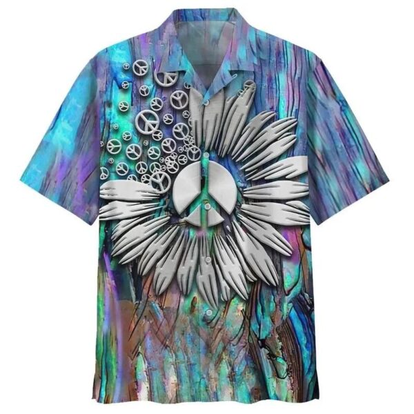 Beach Colorful Awesome Hippie Hawaiian Shirt – Beachwear For Men – Gifts For Young Adults