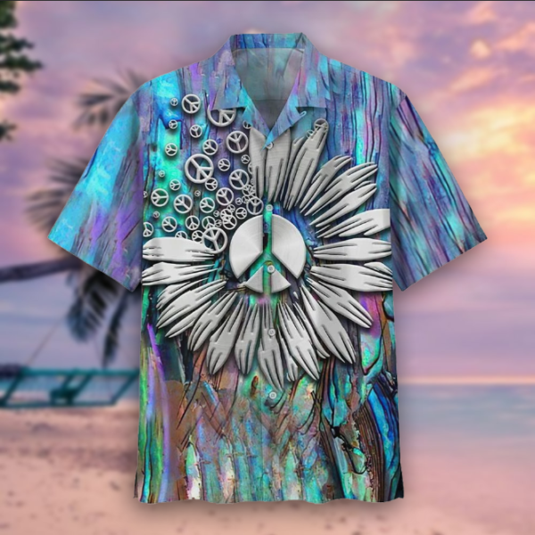 Beach Hippie Hawaiian Shirt – Beachwear For Men – Gifts For Young Adults