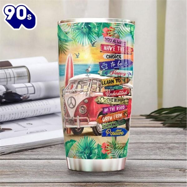 Beach Hippie Van Stainless Steel Cup