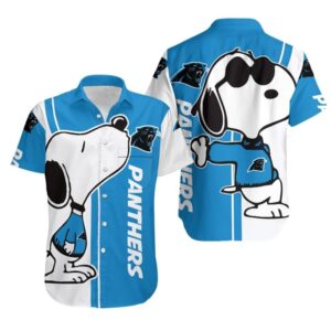 Beach Shirt Carolina Panthers Snoopy…