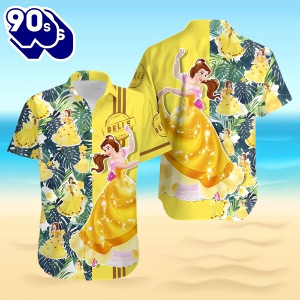 Beauty And The Beast Floral Hawaiian Shirt