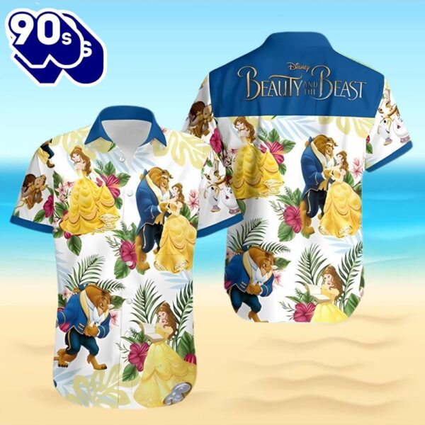 Beauty And The Beast Hawaiian Shirts Disney Fashion Beach Shirts