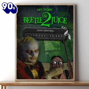 Beetlejuice 2 Movie Poster Canvas Wall Art