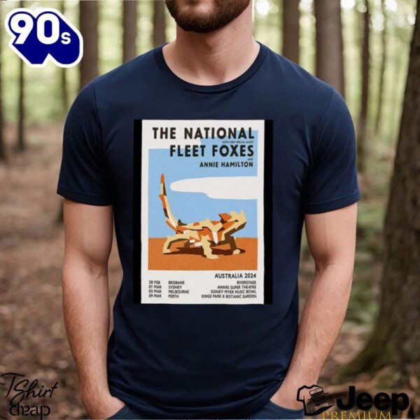 Best The National Australia 2024 Tour Poster Shirt