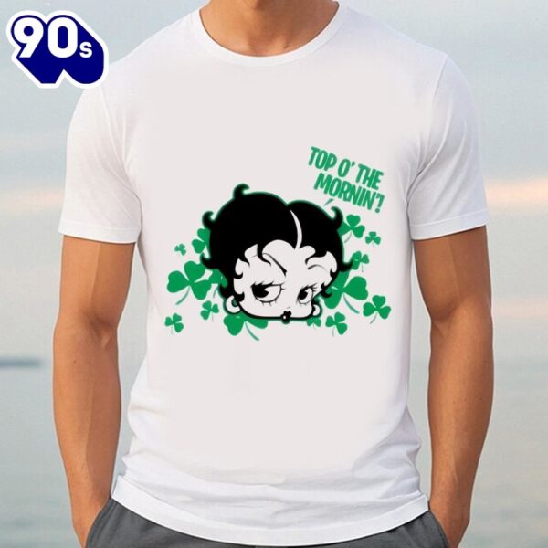 Betty Boop Cartoon Irish St Patricks Day Shirt