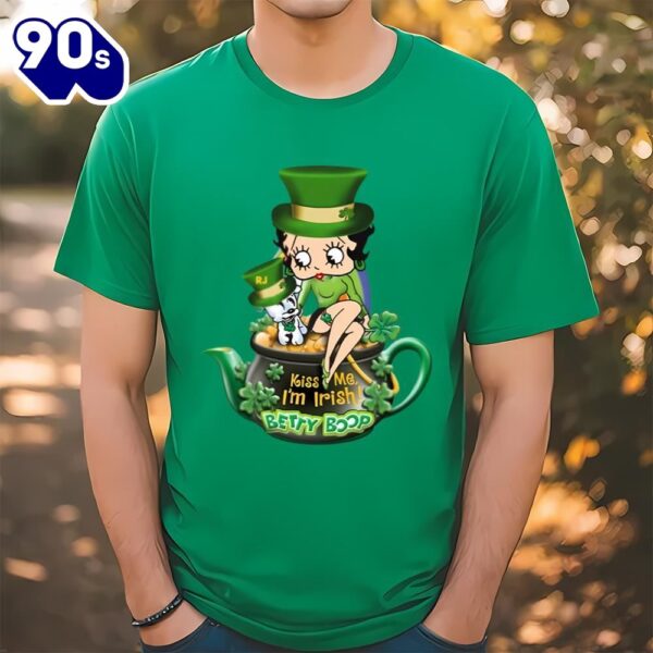 Betty Boop Kiss Me I’m Irish St Patricks T-Shirt