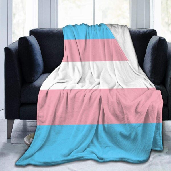 Blanket Transgender Pride Flag Lgbt Throw Blanket Ultra Soft Blanket For Trans, Trans Gift