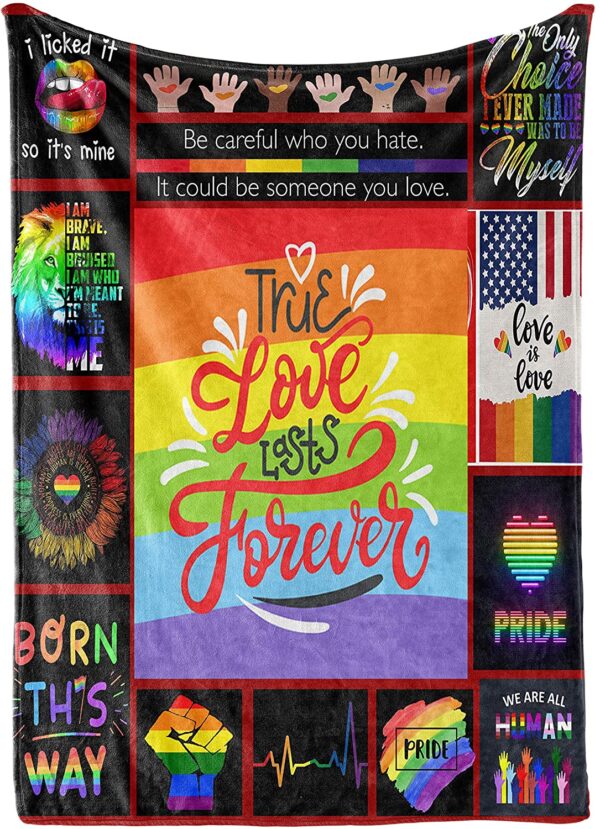 Blankets Lgbt Gay Pride, I Lick It So It’S Mine Love Is Love Pride Blanket For Lgbtq