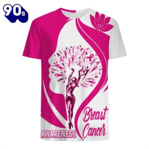 Breast Cancer Ballet Girl – Breast Cancer Awareness 3D All Over Print Shirt