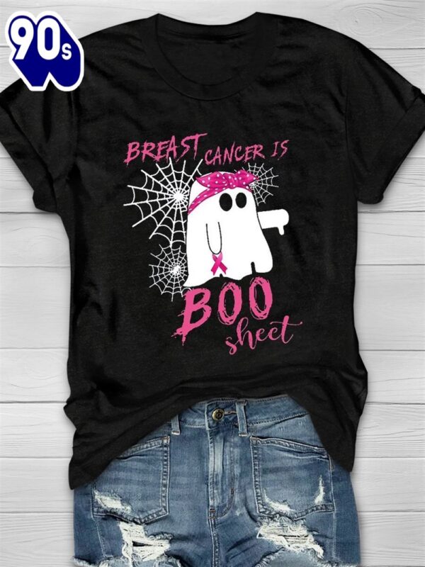 Breast Cancer Is Boo Sheet Halloween Ghost – Breast Cancer Awareness Shirt