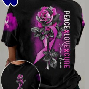 Breast Cancer Peace Love Cure…