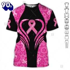 Breast Cancer Pink Flower Pattern…