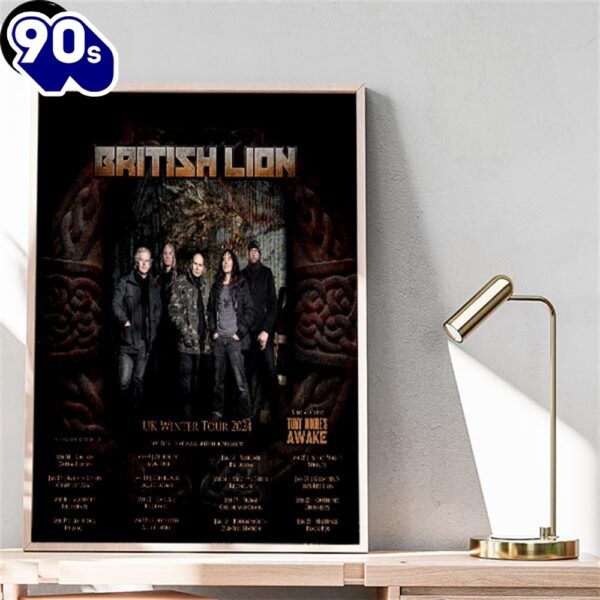 British Lion UK Winter Tour 2024 Timeline Fan Gifts Home Decor Poster Canvas