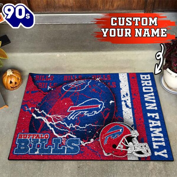Buffalo Bills NFL-Custom Your Name Doormat