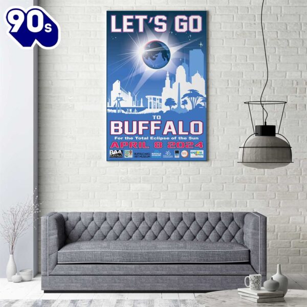 Buffalo, Ny – 2024 Eclipse Let’s Go Buffalo! – Canvas