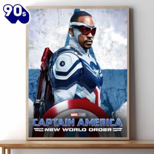 Captain America Brave New World 2024 Movie Poster Wall Art Canvas
