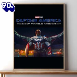 Captain America Brave New World Poster Art Print Wall
