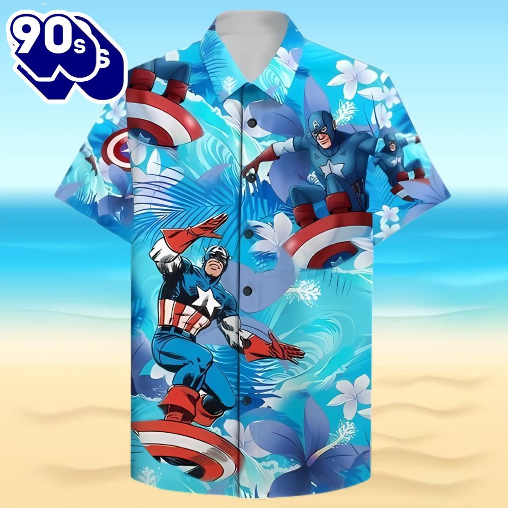 Captain America Surfing Trending Hawaiian Shirt
