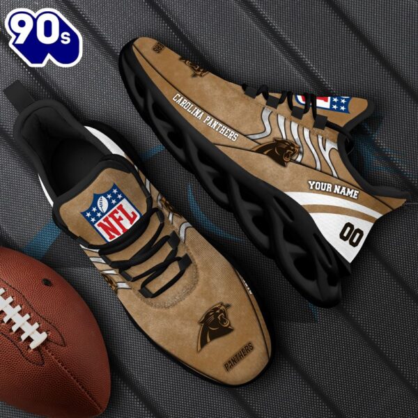 Carolina Panthers NFL Clunky Shoes For Fans Custom Name And Number