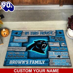 Carolina Panthers NFL-Custom Doormat For…