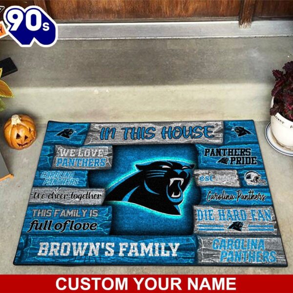 Carolina Panthers NFL-Custom Doormat For Couples This Year