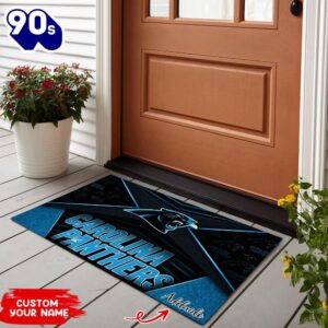 Carolina Panthers NFL-Custom Doormat For…