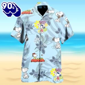 Cartoon Peanuts Snoopy Hawaiian Shirt…