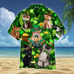 Cats Saint Patrick’s Day Aloha…