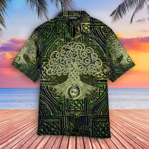 Celtic Tree Of Life Irish St Patrick’s Day Aloha Hawaiian Shirts