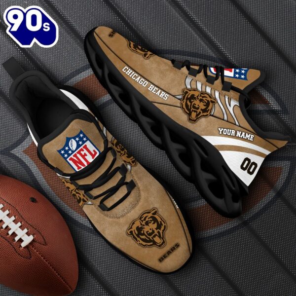 Chicago Bears NFL Clunky Shoes For Fans Custom Name And Number