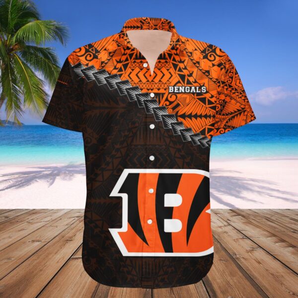 Cincinnati Bengals Hawaii Shirt Grunge Polynesian Tattoo  NFL