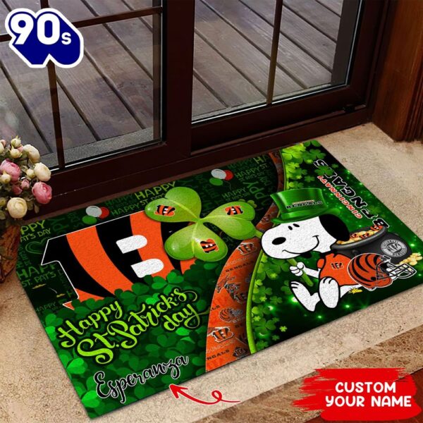 Cincinnati Bengals NFL-Custom Doormat The Celebration Of The Saint Patrick’s Day