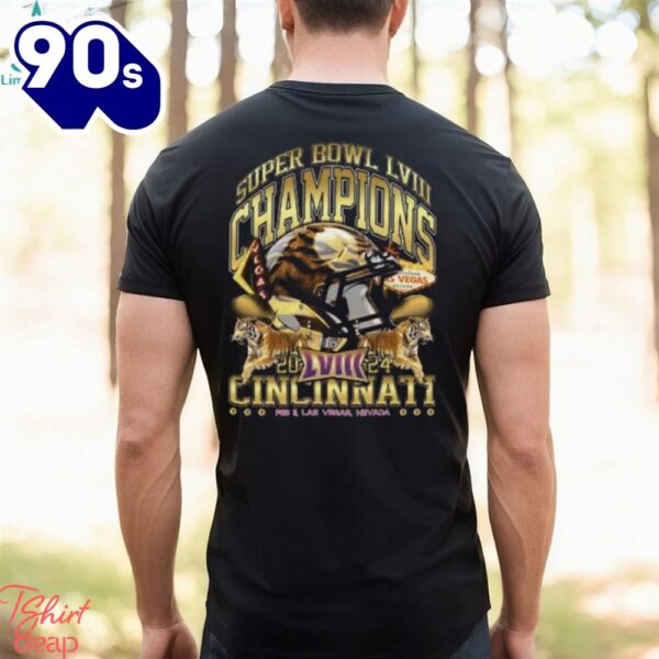 Cincinnati Super Bowl Champions 2024 ‘Gold Rush Vintage T Shirt