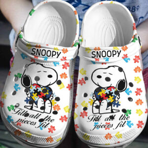 Classic Cartoon Comfort Snoopy Crocs…