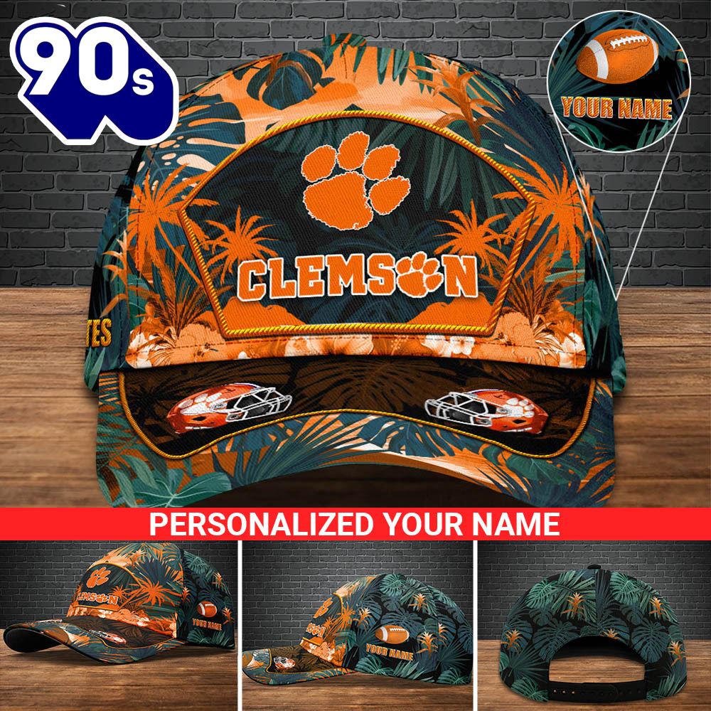 Clemson Tigers Football Team Cap Personalized Your Name NCAA Cap