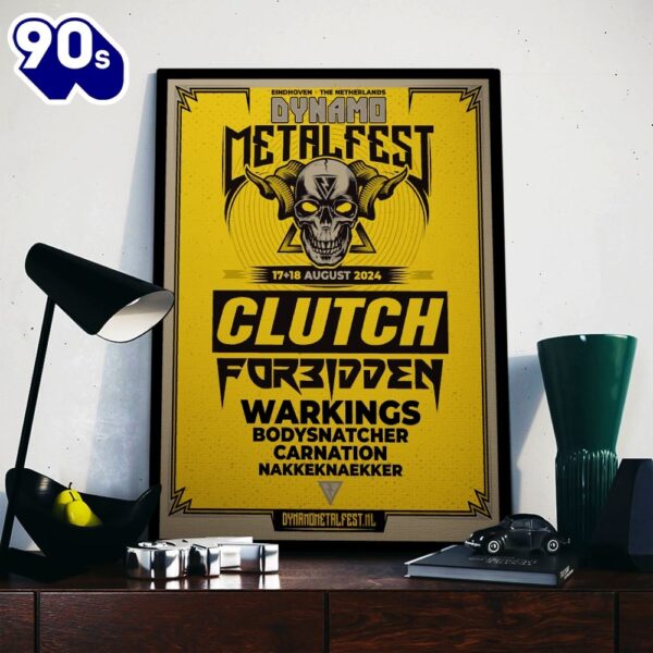 Clutch The Dynamo Metal Fest Aug 17-18 2024 Eindhoven Poster