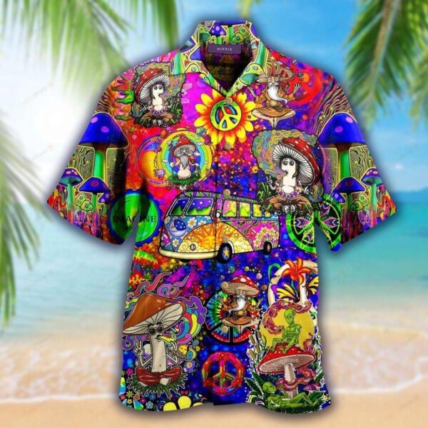 Colorful Best Design Hippie Hawaiian Shirt – Beachwear For Men – Gifts For Young Adults