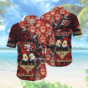 Cool Disney Mickey Mouse NFL San Francisco 49ers  NFL Hawaiian Shirt