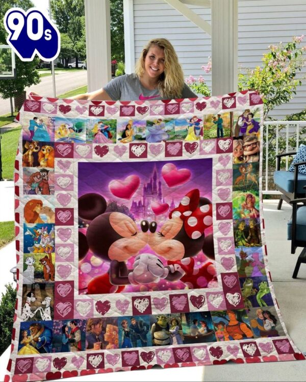 Couple Love Disney Mickey Mouse Cartoon 980 Gift Lover Blanket