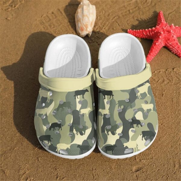 Cow camo pattern shoes Crocs Crocband Clogs Shoes For Men Women