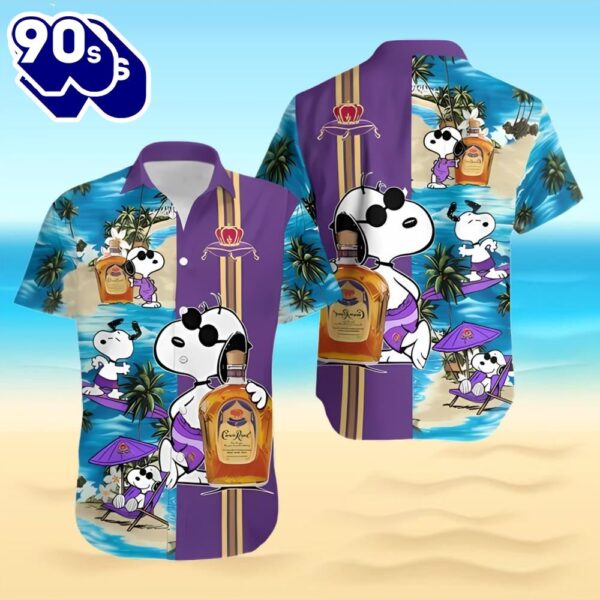 Crown Royal Snoopy Dog Hawaiian Shirt