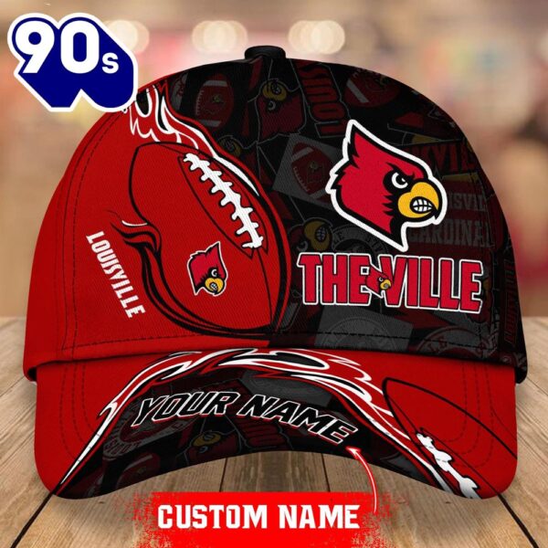 Custom Louisville Cardinals Unisex Adults Adjustable Snapback Sportswear  NCAA Cap