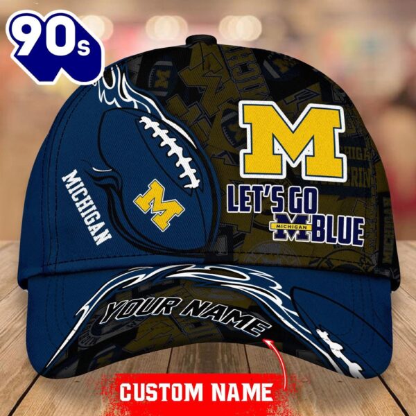 Custom Michigan Wolverines Unisex Adults Adjustable Snapback Sportswear  NCAA Cap