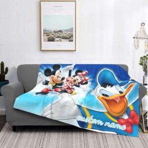 Custom Name Blanket Disney Mickey…