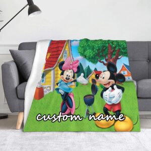 Custom Name Blanket Personalized Disney…